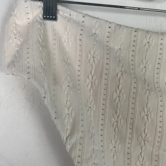 NWT Andie Swim The 90s High Waisted Bottom Coco Cream Eyelet Size XL NEW - Picture 11 of 13
